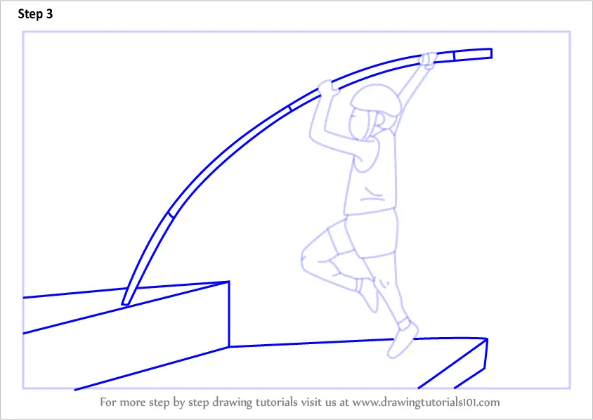 Learn How to Draw a Pole Vaulter (Other Sports) Step by Step Drawing