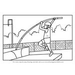 How to Draw a Pole Vaulter