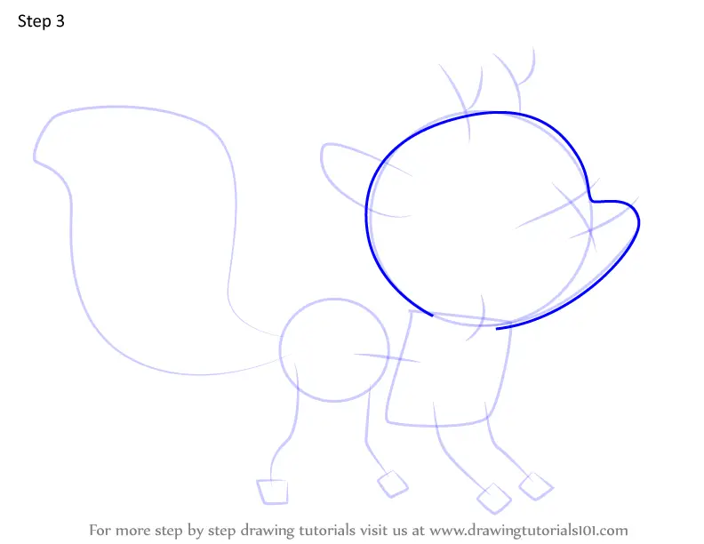 Learn How to Draw Twig from Hilda (Hilda) Step by Step : Drawing Tutorials