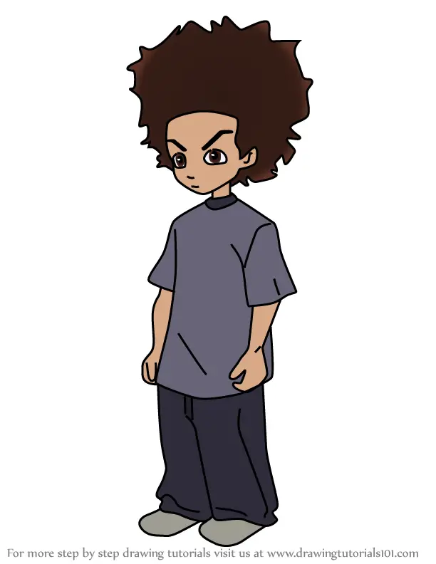 Step by Step How to Draw Huey Freeman from The Boondocks