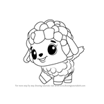 How to Draw Lamblet from Hatchimals
