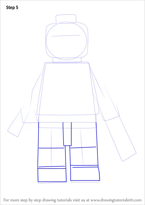 Learn How to Draw Lego Crossbones (Lego) Step by Step : Drawing Tutorials