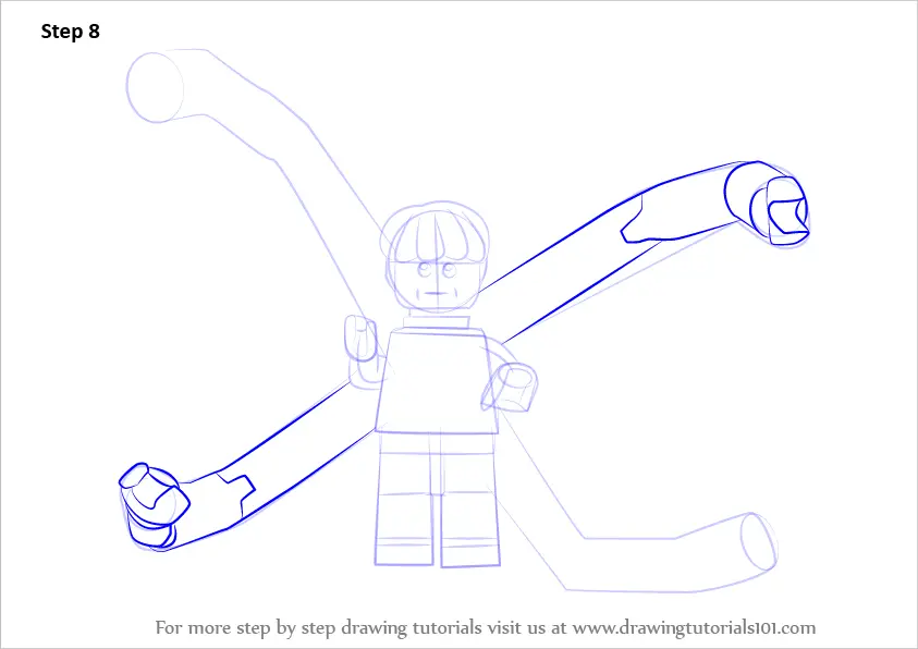 Learn How to Draw Lego Doc Ock (Lego) Step by Step : Drawing Tutorials