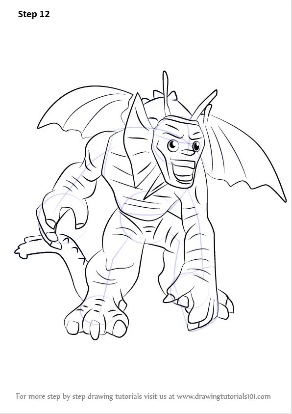 Step by Step How to Draw Lego Fin Fang Foom : DrawingTutorials101.com