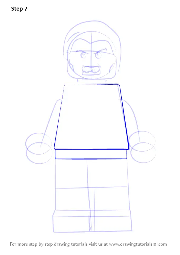 Step by Step How to Draw Lego General Zod : DrawingTutorials101.com