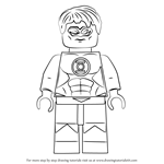 How to Draw Lego Green Lantern aka Hal Jordan