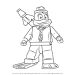 How to Draw Lego Howard the Duck