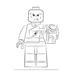How to Draw Lego Red Skull