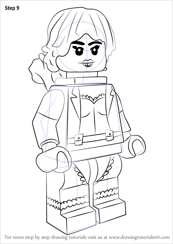 poison ivy lego coloring pages