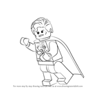 How to Draw Lego Superman