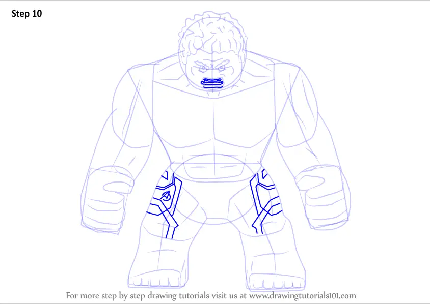 til stede Gamle tider Pelmel Learn How to Draw Lego The Hulk (Lego) Step by Step : Drawing Tutorials
