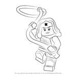 How to Draw Lego Wonder Woman