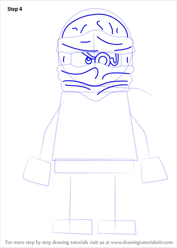 how to draw ninjago zane