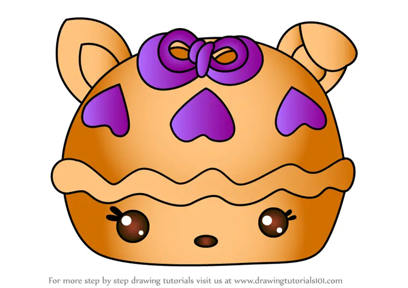 Learn How To Draw Blueberry Pie From Num Noms (num Noms) Step By Step 