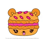 How to Draw Mango Macaron from Num Noms