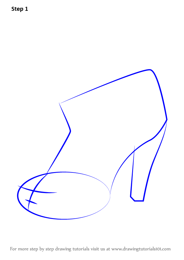 Step by Step How to Draw Angie Ankle Boot from Shopkins ...