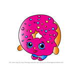 How to Draw D'lish Donut from Shopkins