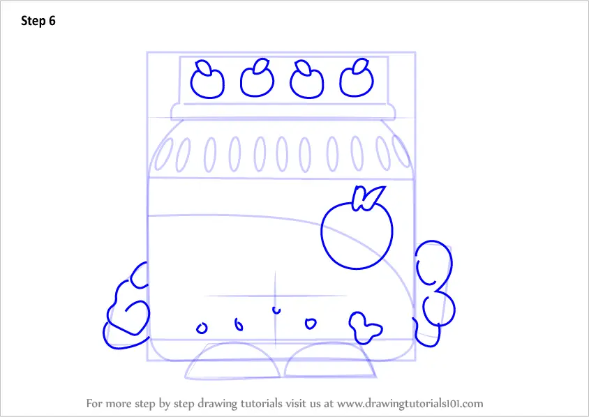 Learn How to Draw Ga Ga Gourmet from Shopkins (Shopkins) Step by Step