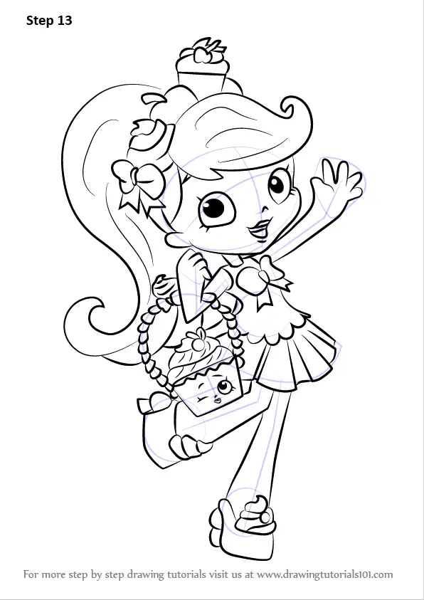 Learn How to Draw Jessicake from Shopkins (Shopkins) Step by Step ...