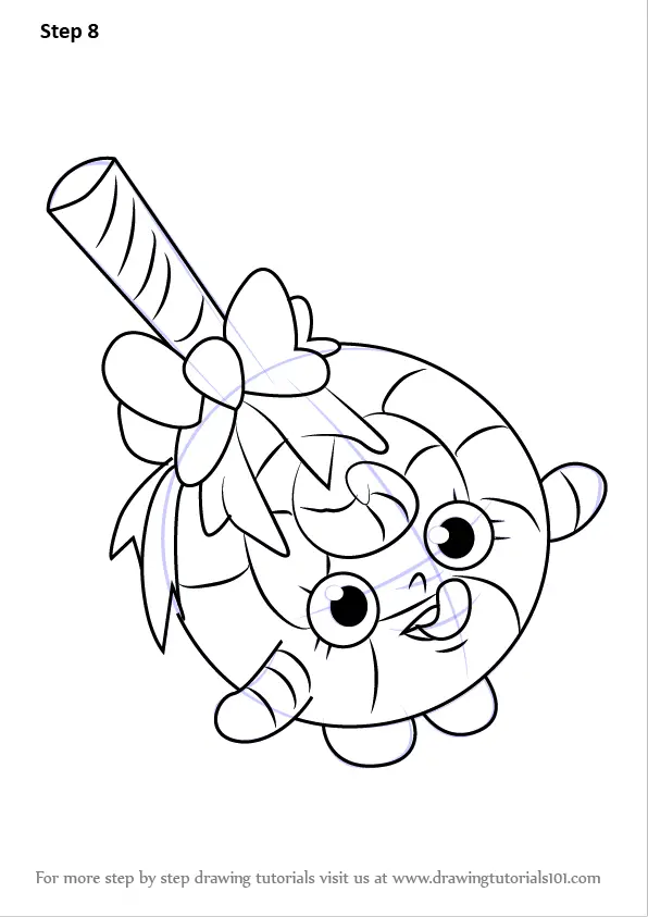 Learn How to Draw Lolli Poppins from Shopkins (Shopkins) Step by Step ...