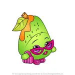 How to Draw Posh Pear from Shopkins