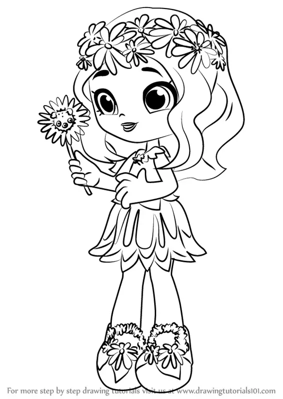 Learn How to Draw Daisy Petals from Shoppies (Shoppies) Step by Step ...