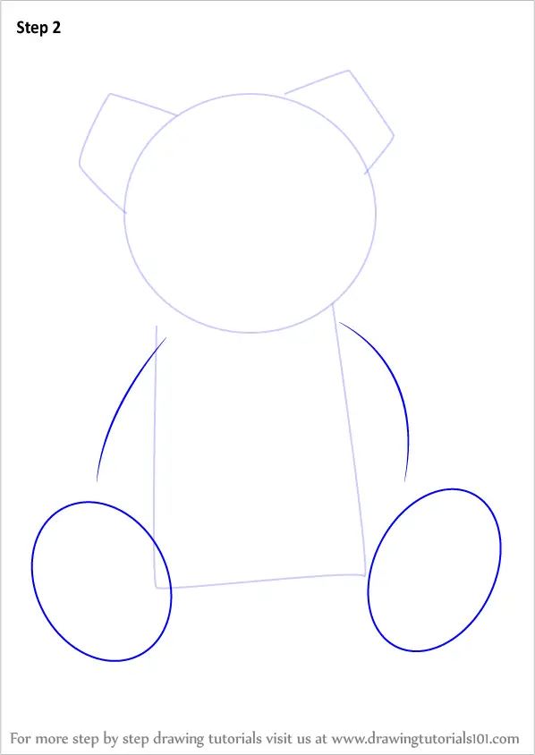 Learn How To Draw A Teddy Bear Soft Toys Step By Step Drawing Tutorials