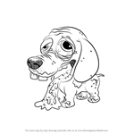 How to Draw Barfing Beagle from The Ugglys Pet Shop