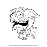How to Draw Puggly from The Ugglys Pet Shop