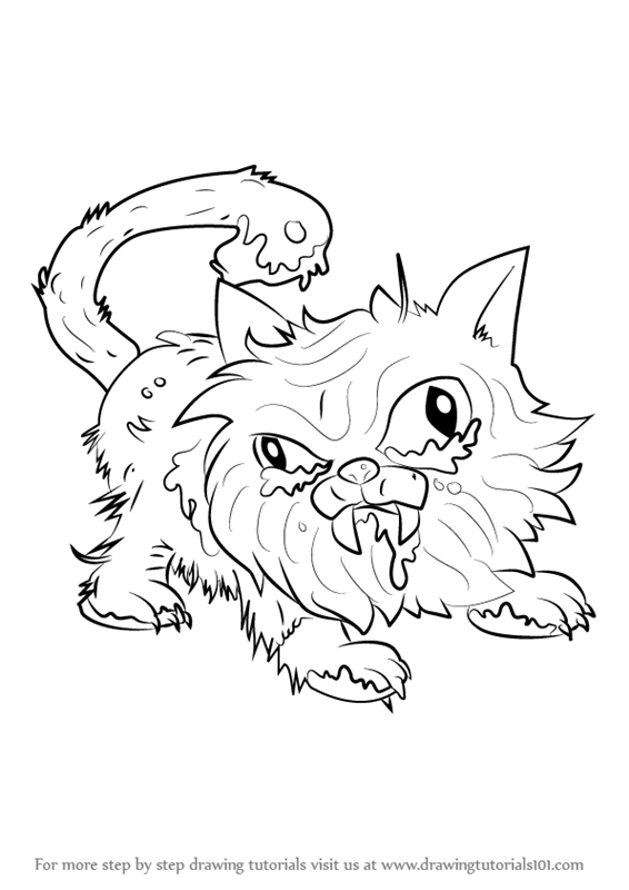 Learn How to Draw Putrid Persian from The Ugglys Pet Shop (The Ugglys