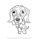 How to Draw Scare-dale Terrier from The Ugglys Pet Shop