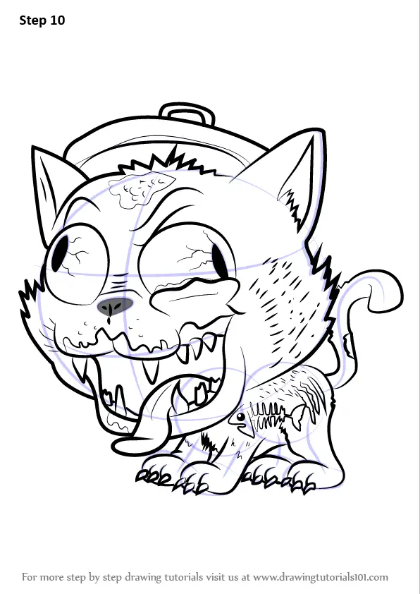 Learn How to Draw Spittin' Kitten from The Ugglys Pet Shop (The Ugglys