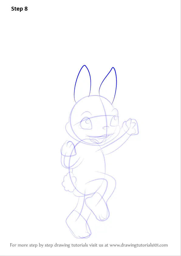 Learn How to Draw Sugar Bunny from The Zelfs (The Zelfs) Step by Step ...