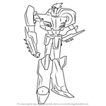 How to Draw Sideswipe from Transformers