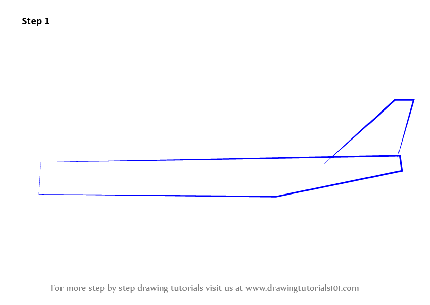 Learn How To Draw Aeroplane Sideview (Airplanes) Step By Step : Drawing ...