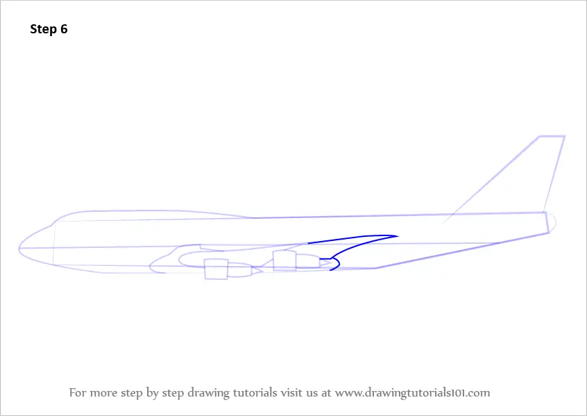 simple airplane drawing side view