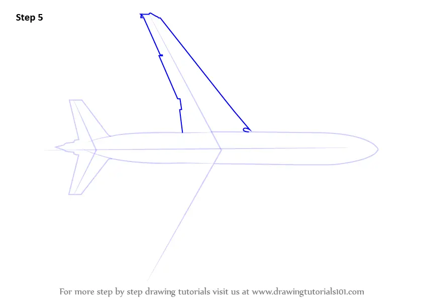 Learn How to Draw an Aeroplane Topview (Airplanes) Step by Step ...