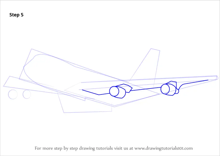 Как нарисовать самолет boeing 747