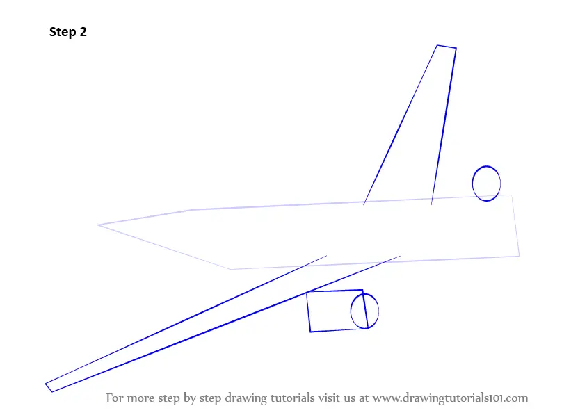 Learn How to Draw Flying Boeing Aeroplane (Airplanes) Step by Step ...