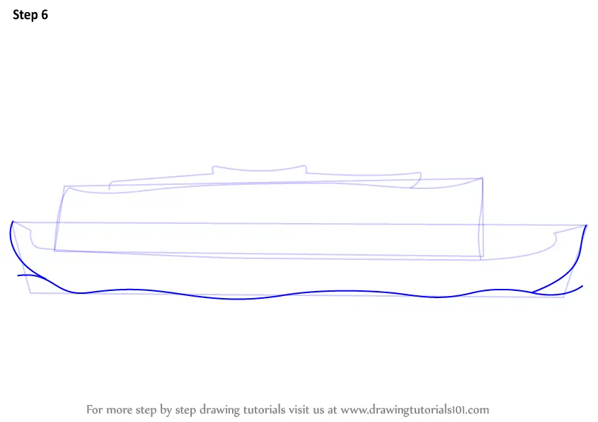 How To Draw A Boat House Step By Step