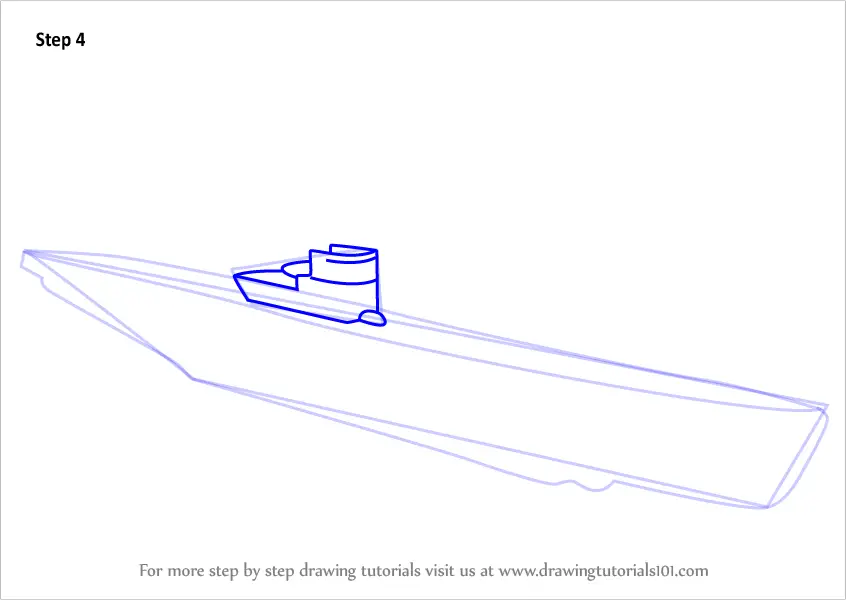 Step by Step How to Draw a Uboat