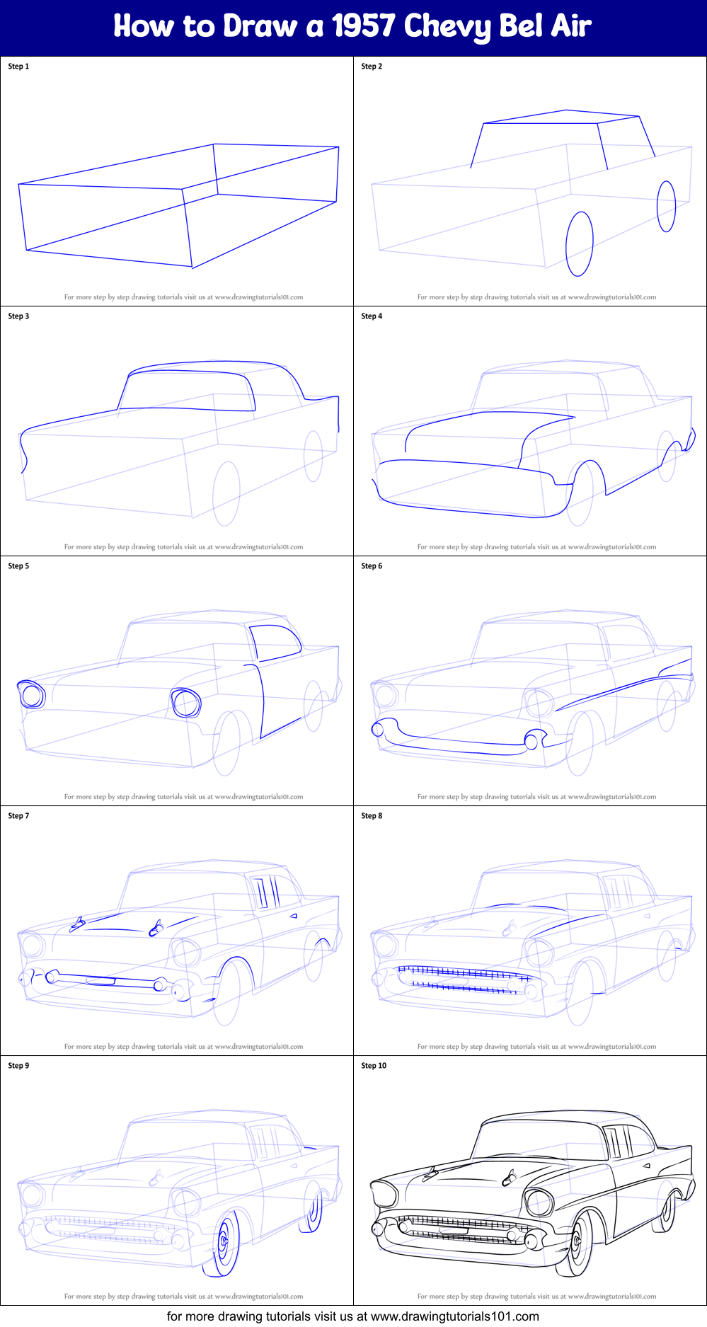 Top How To Draw A 1957 Chevy Bel Air in the world The ultimate guide 