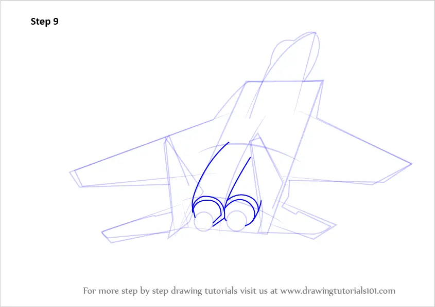 Download Step by Step How to Draw Fighter Jet Aircraft ...