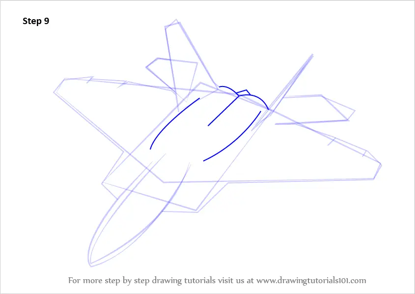 12. How to Draw Lockheed Martin F-22 Raptor. 