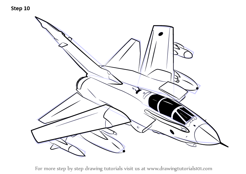 Learn How to Draw Panavia Tornado Aircraft RB199 Jet (Fighter Jets ...