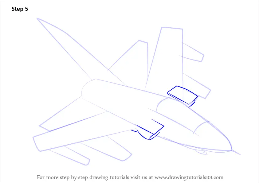 Step by Step How to Draw Panavia Tornado Aircraft RB199 ...