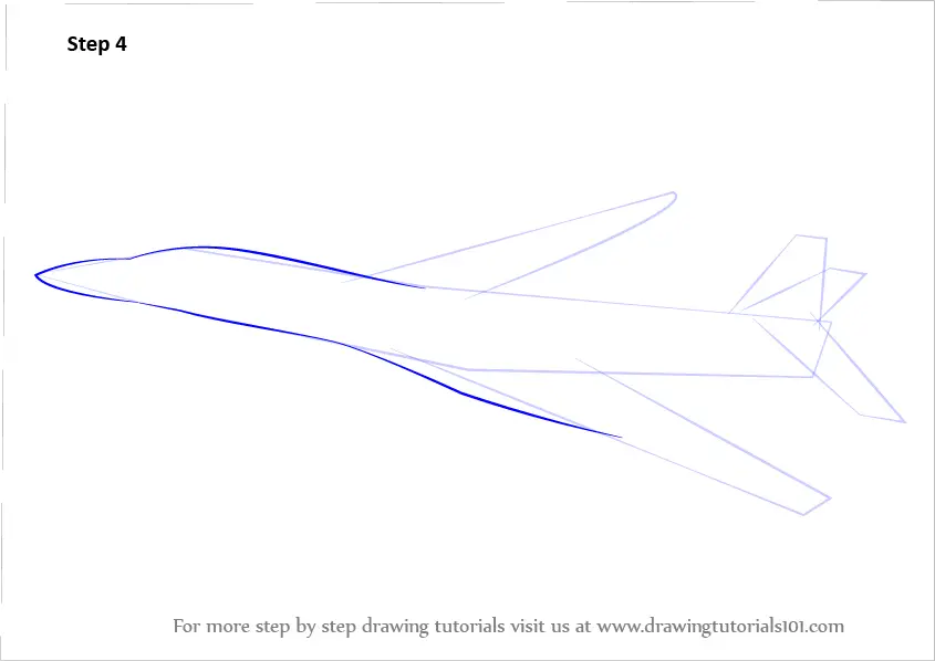 Learn How to Draw Rockwell B-1 Lancer (Military) Step by Step : Drawing ...