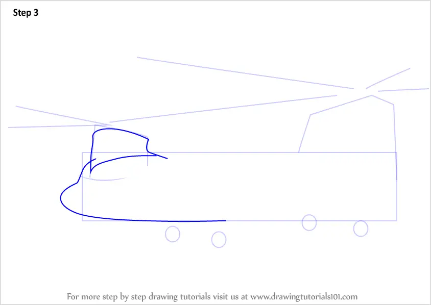 Как нарисовать вертолет по этапам