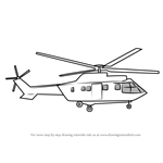 How to Draw Military Helicopter Easy