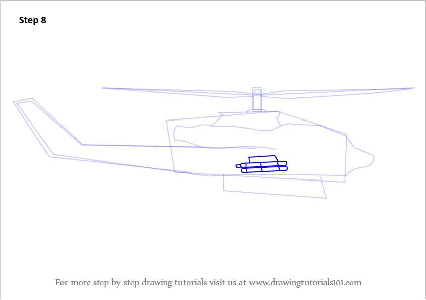 Learn How To Draw A Military Helicopter (Military) Step By Step ...